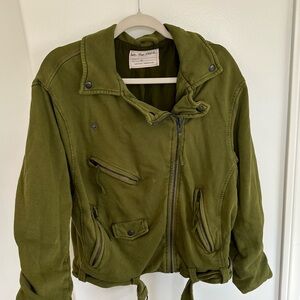 Free People Rebel knit oversized jacket